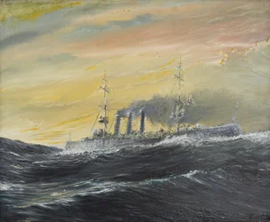 Emden chevauche les vagues de l